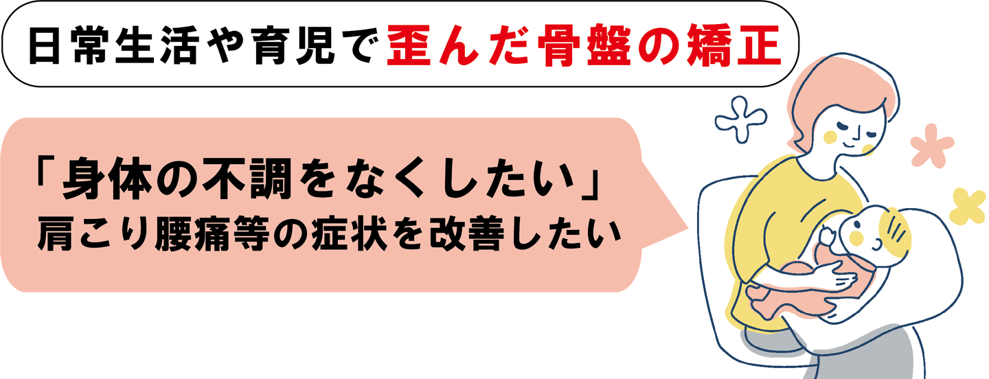 骨盤の歪みを矯正